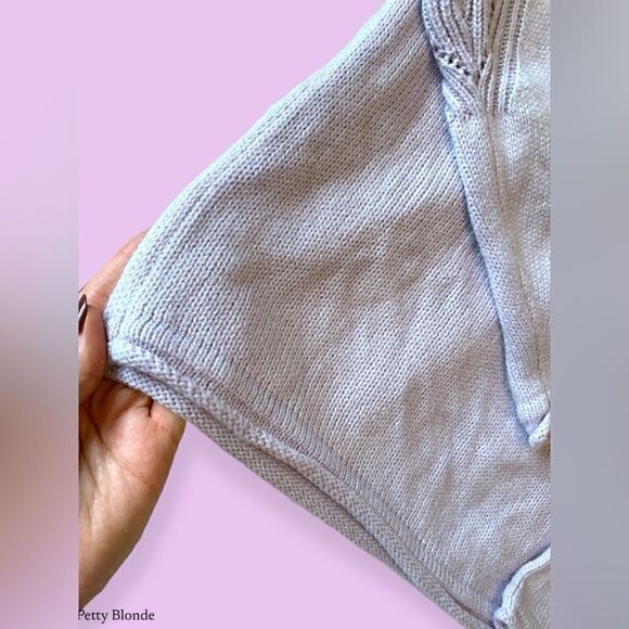 Copper key med lavender cozy soft knit vneck sweater pastel spring summer vibe - Picture 8 of 9